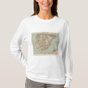 Spain And Portugal Atlas Map T-Shirt