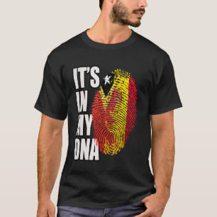 Spain and Timorese DNA Heritage Flag T-Shirt