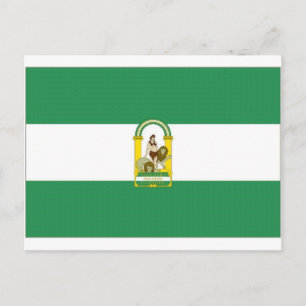 Spain Andalucia Flag Postcard