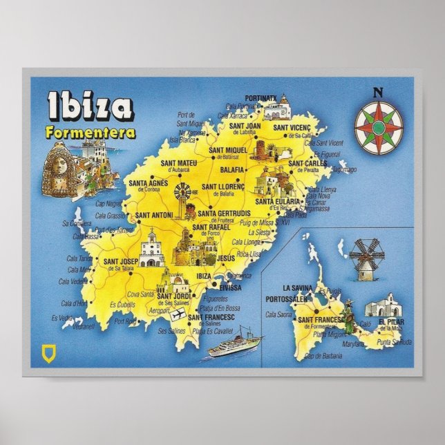 Spain - Balearic Islands - Ibiza - Eivissa - Poster (Front)