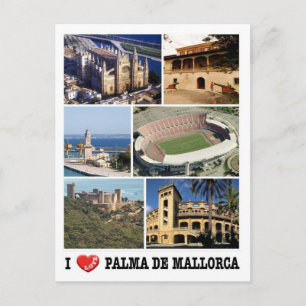Spain - Balearic Islands - Majorca - I Love - Postcard