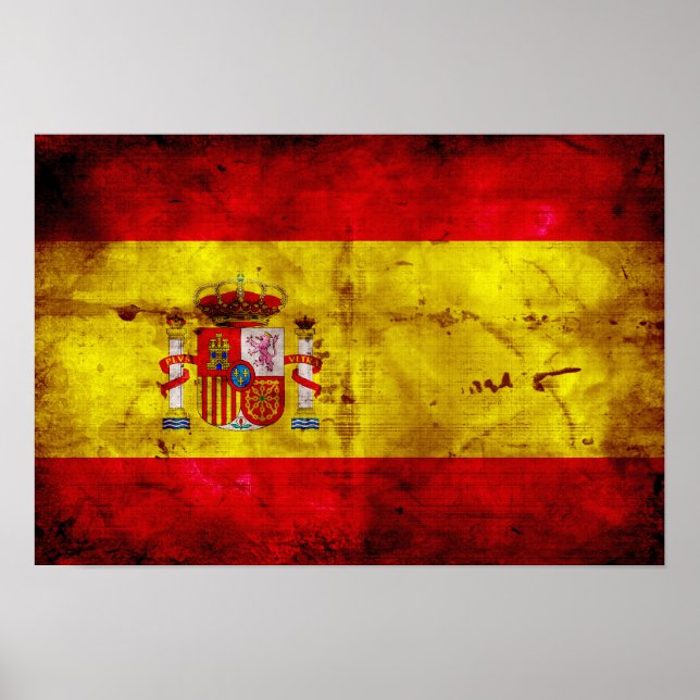 Spain; bandera de España Poster (Front)