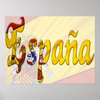 Spain Banderas ~ Spanish Flag Poster