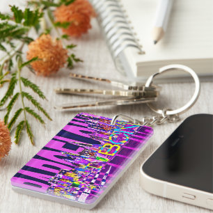 spain barcelona key ring