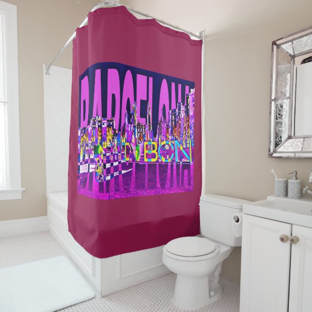 spain barcelona shower curtain (In Situ)