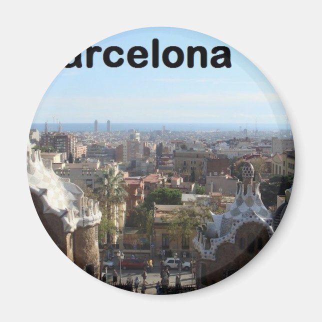 Spain Barcelona View (St.K) Magnet (Front)