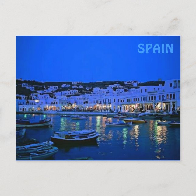 spain blue postcard (Front)