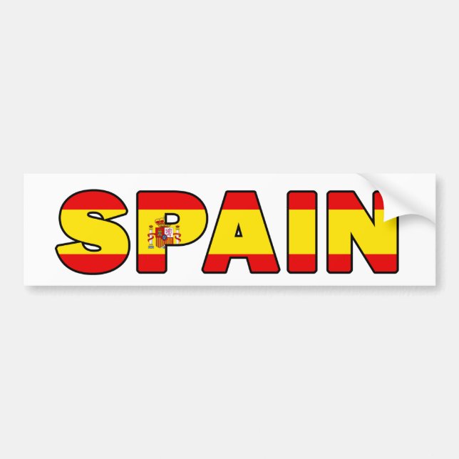 Spain bumper sticker (Front)