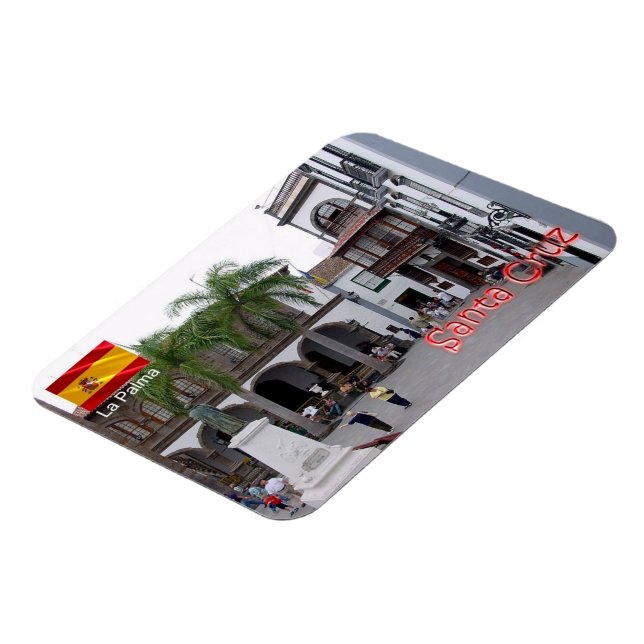 Spain - Canary Islands - La Palma - Santa Cruz - Magnet (Left Side)