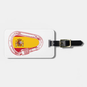 Spain Carabiner Flag Luggage Tag