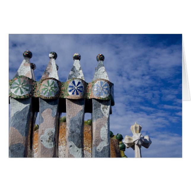 Spain, Catalonia, Barcelona. Casa Batllo (1906). 2 (Front Horizontal)