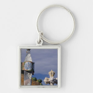 Spain, Catalonia, Barcelona. Casa Batllo (1906). 3 Key Ring