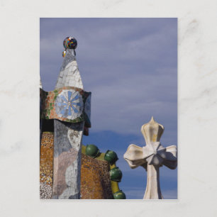 Spain, Catalonia, Barcelona. Casa Batllo (1906). 3 Postcard