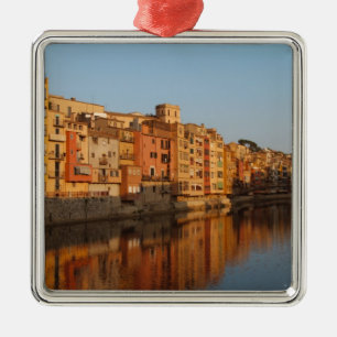 Spain. Catalonia. Gerona. Houses on the Onyar Metal Tree Decoration