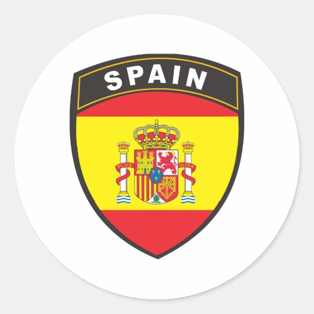 Spain Classic Round Sticker (Front)