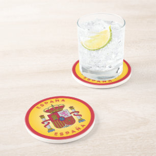 Spain Coat of Arms Circle Shape  Coaster