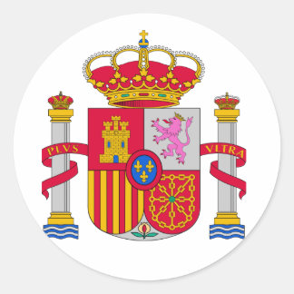 Spain Coat of Arms Classic Round Sticker