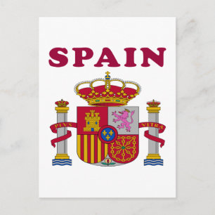 Spain Coat Of Arms Designs Postcard