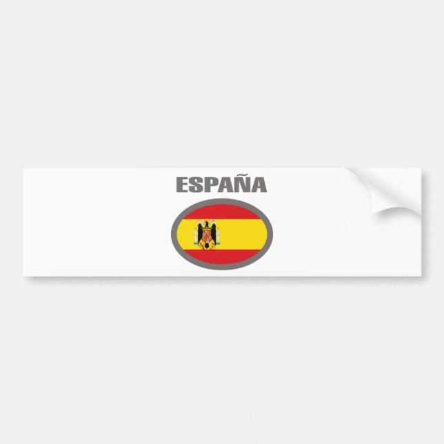 Spain Cool Flag Design! Bumper Sticker (Front)