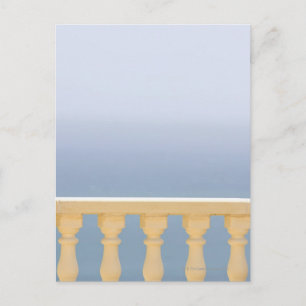 Spain, Costa Blanca, View of sea over balustrade Postcard