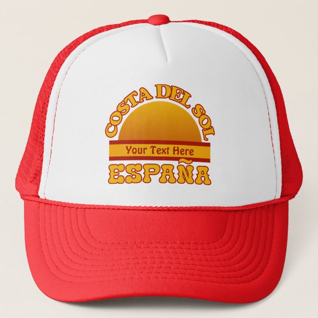 SPAIN Costa Del Sol custom hat - choose colour (Front)