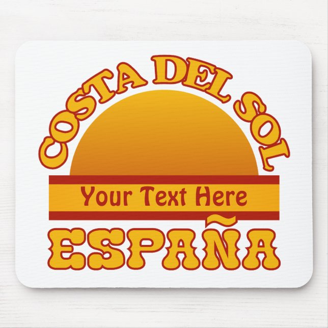 SPAIN Costa Del Sol custom mousepad (Front)