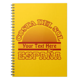 SPAIN Costa Del Sol custom notebook
