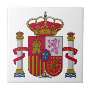 Spain country coat arms symbol emblem flag tile