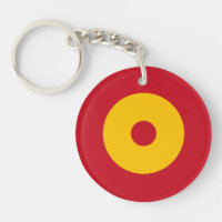 Spain country flag roundel round circle symbol arm