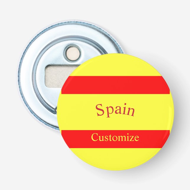 Spain Country Flag Thunder_Cove Bottle Opener (Front)