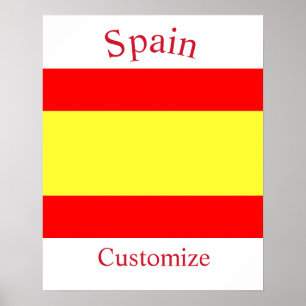Spain Country Flag Thunder_Cove Poster