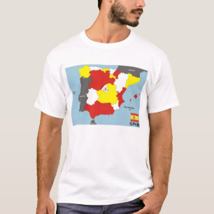 spain country political map flag T-Shirt