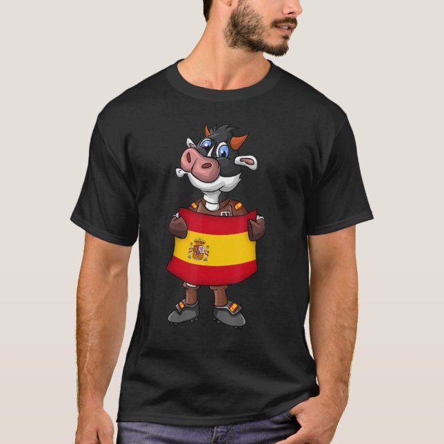 Spain Cow Fan T-Shirt (Front)