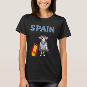 Spain Cow Spanish Fans T-Shirt