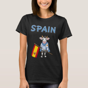 Spain Cow  Spanish Fans T-Shirt