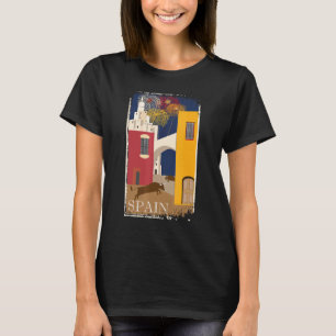 Spain Distressed Vintage Travel Poster Ad T-Shirt