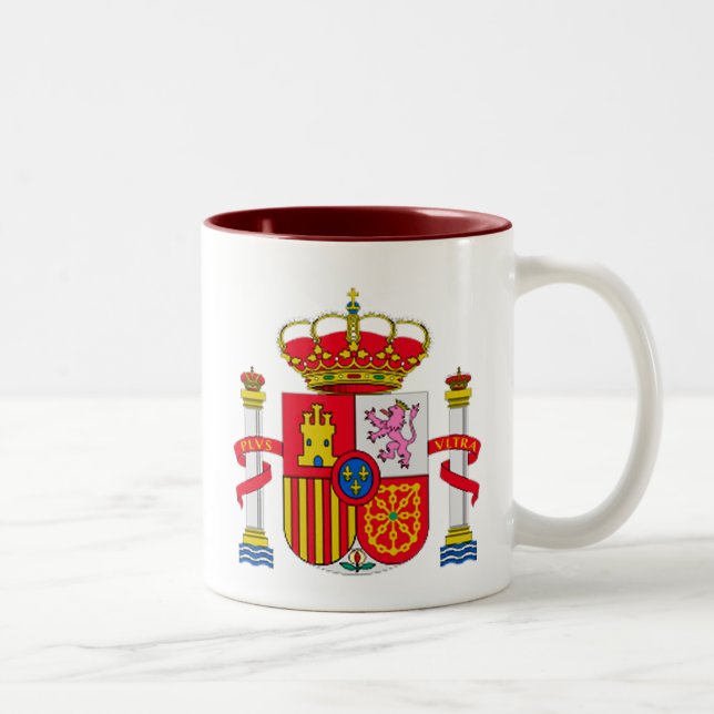 Spain emblem Two-Tone coffee mug (Right)