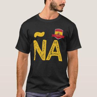 Spain Espa a Human Flag Letter N and A Spain Espa T-Shirt