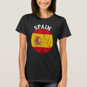 Spain Espana Castle Crown Spanish Flag Espanol Spa T-Shirt