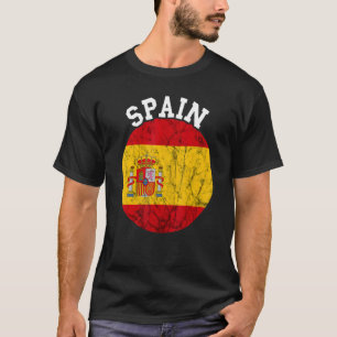 Spain Espana Castle Crown Spanish Flag Espanol Spa T-Shirt