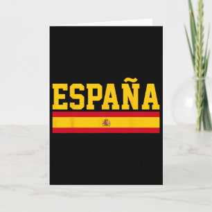 Spain Espana Flag Footll Sports Fan Souvenir Gift  Card
