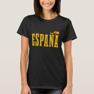 Spain Espana Spanish Flag Pride Roots Heritage Vin T-Shirt