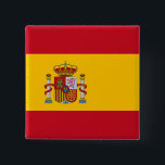 Spain Flag 15 Cm Square Badge<br><div class="desc">Spain Flag</div>