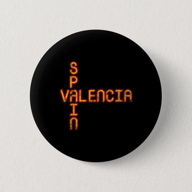 Spain Flag  6 Cm Round Badge (Front)