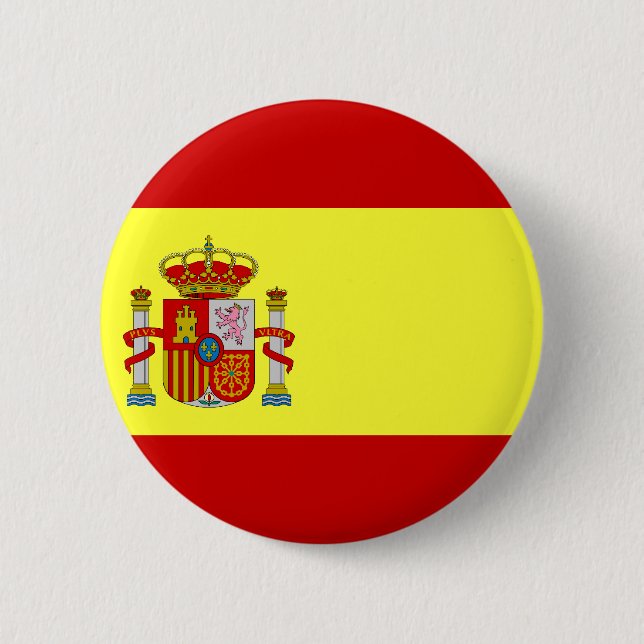 Spain Flag 6 Cm Round Badge (Front)
