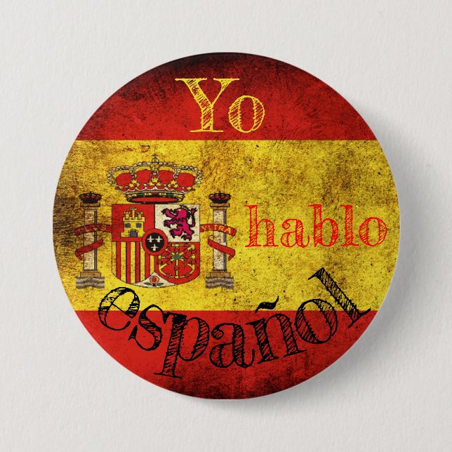 Spain flag badge "Yo hablo español" (Front)