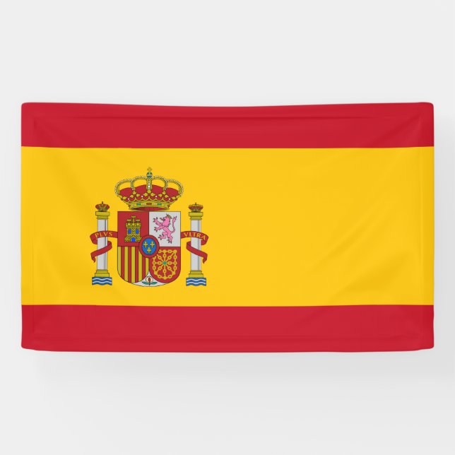Spain flag banner (Horizontal)