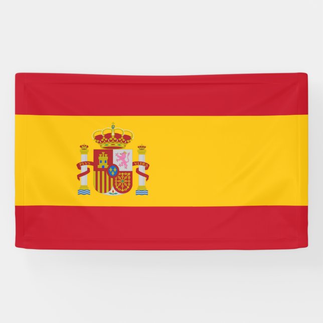 Spain flag Banner (Horizontal)