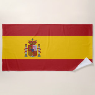 Spain Flag Beach Towel