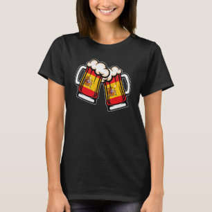 Spain Flag Beer Mug   Cool Spanish Beer T-Shirt